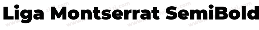 Liga Montserrat SemiBold字体转换